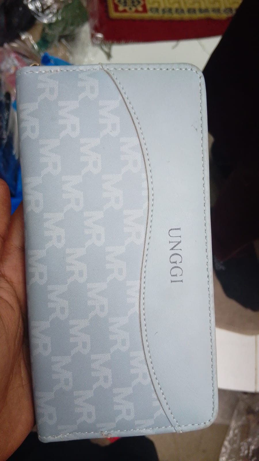 Unggi Wallet – Stylish Zip Around Wallet for Women (Sky Blue) Hover